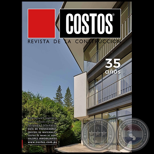  	COSTOS Revista de la Construcción - Nº 326 - NOVIEMBRE 2022 